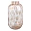 Glass Vase with Gold Solid Glass Dots, 9.7"