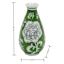 Green & White Porcelain Vase, 3x6