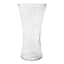 Ribbed Clear Glass Vase, 8"