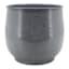 Blue Round Metal Planter, Large