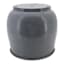 Blue Round Metal Planter, Large