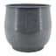 Blue Round Metal Planter, Large
