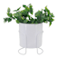 Sunny Club White Planter Stand, 8"