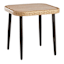 Paloma Patio Side Table with Rustic Grey Top