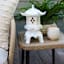 Paloma Patio Side Table with Rustic Grey Top
