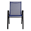 Stackable Sling Patio Chair, Navy Blue