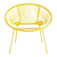 Oh Joy! Yellow Round Disc Outdoor Chair