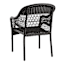 Providence Fairview Wicker Patio Armchair, Black