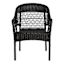 Providence Fairview Wicker Patio Armchair, Black