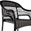 Providence Fairview Wicker Patio Armchair, Black
