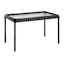 Providence Fairview Wicker Patio Coffee Table, Black