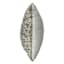 Found & Fable Ivory Beaded Knot Embellished Throw Pillow, 12x16