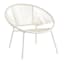 Oh Joy! White Round Disc Outdoor Chair