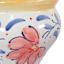 Hand Painted Spanish Yellow Rim Floral Outdoor Planter, Large