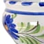 Hand Painted Spanish Blue Floral Outdoor Planter, Small