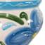 Hand Painted Spanish Light Blue Floral Outdoor Planter, Medium