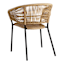 Paloma Wicker Patio Dining Chair, Taupe
