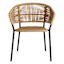 Paloma Wicker Patio Dining Chair, Taupe