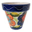 Hand Painted Red Flower Outdoor Planter, Large