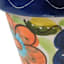 Hand Painted Red Flower Outdoor Planter, Large