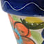 Hand Painted Red Flower Outdoor Planter, Medium