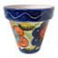 Hand Painted Red Flower Outdoor Planter, Small