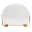 Tempered Glass Firescreen with Gold Base, 38x32
