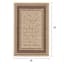 (E212) Santorini Cayden Natural Woven Indoor & Outdoor Area Rug, 5x7
