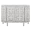 Found & Fable Lena Faux Wood Textured Media Cabinet, White