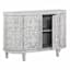 Found & Fable Lena Faux Wood Textured Media Cabinet, White