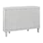 Found & Fable Lena Faux Wood Textured Media Cabinet, White