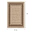 (E212) Santorini Cayden Natural Woven Indoor & Outdoor Accent Rug, 3x5