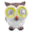 Solar Owl Outdoor Garden Statue, 3.7"