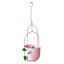 Pink Hanging Planter, 6"