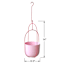 Pink Hanging Planter, 6"