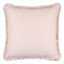 Found & Fable Solid Taupe Woven Euro Throw Pillow with Fringe, 24"