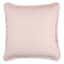 Found & Fable Solid Taupe Woven Euro Throw Pillow with Fringe, 24"