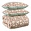 Honeybloom 3-Piece Floral Print Cotton Percale Comforter Set, Full/Queen