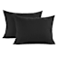 Crosby St. 3-Piece Black Waffle Cotton Duvet Set, Full/Queen