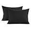 Crosby St. 3-Piece Black Waffle Cotton Duvet Set, King