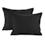 Crosby St. 3-Piece Black Waffle Cotton Comforter Set, Full/Queen