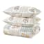 Honeybloom 3-Piece Floral Block Print Gauze Quilt Set, Full/Queen