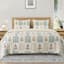 Honeybloom 3-Piece Floral Block Print Gauze Quilt Set, King