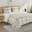 Honeybloom 3-Piece Floral Block Print Gauze Quilt Set, King