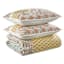 Honeybloom 3-Piece Floral Stripe Printed Cotton Percale Quilt Set, Full/Queen