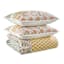 Honeybloom 3-Piece Floral Stripe Printed Cotton Percale Quilt Set, King