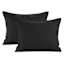 Crosby St. 3-Piece Black Waffle Quilt Set, Full/Queen