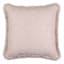 Found & Fable Solid Taupe Woven Throw Pillow with Fringe, 18"