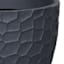 Japi Black Prisma Round Outdoor Planter, Medium