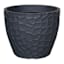 Japi Black Prisma Round Outdoor Planter, Large